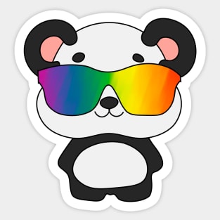 Rainbow Panda Sticker